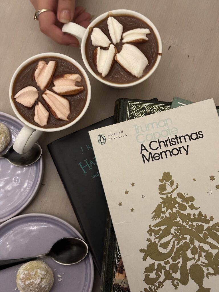 book bean trail christmas books hot chocolate